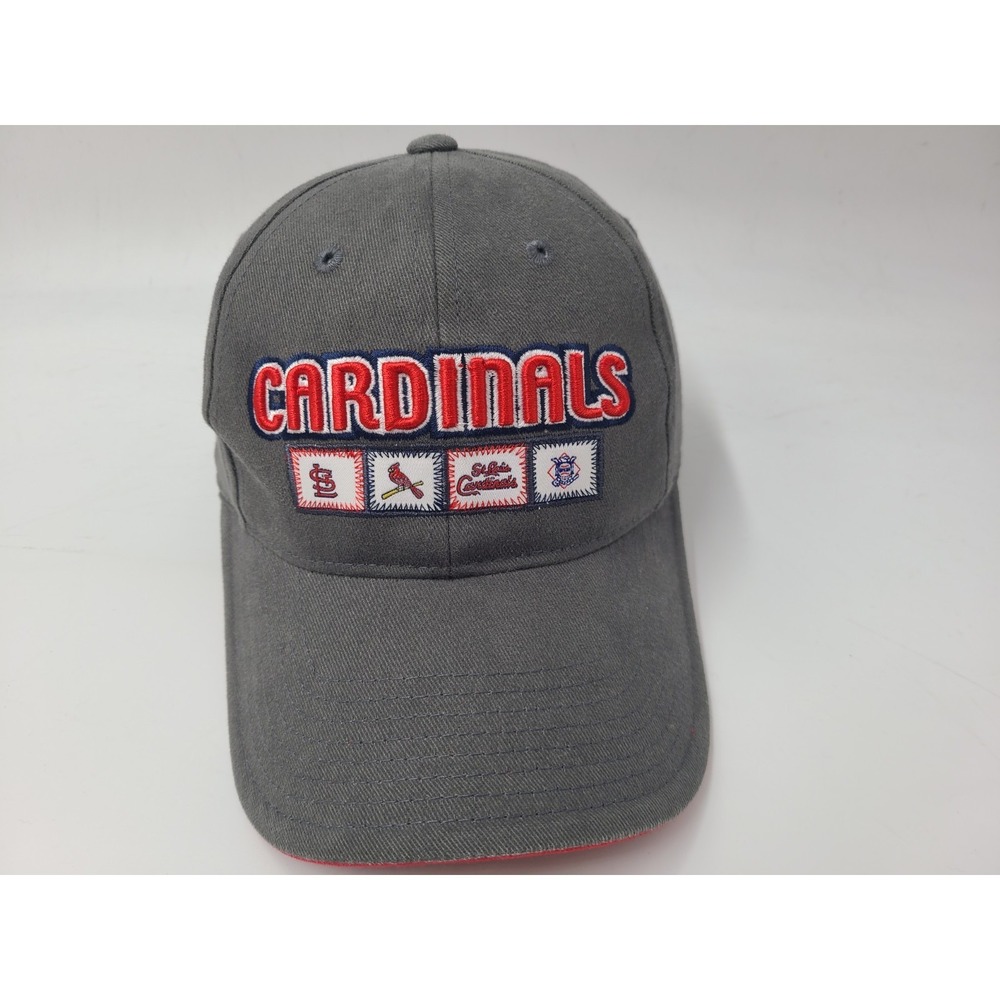 St Louis Cardinals Annco Adjustable (Seems‎ Small) Hat Cap Men MLB Baseball Gray